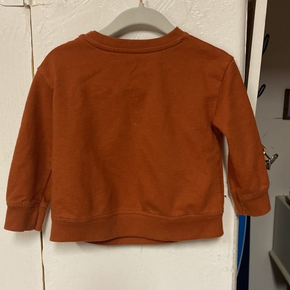 Little Co. by Lauren Conrad Organic Smiley Checker Pullover • Size 12 Month - Picture 3 of 4